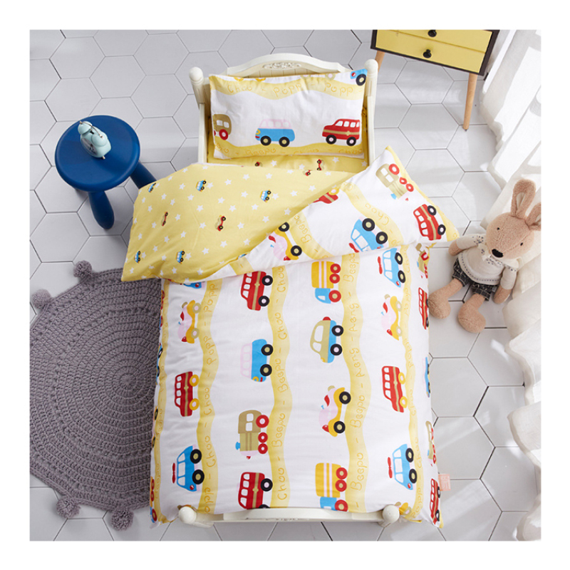 Nursery 4 Piece Suit Bedding Set Baby Bedsheet, 100% Cotton Reactive Printingbedding Sets/