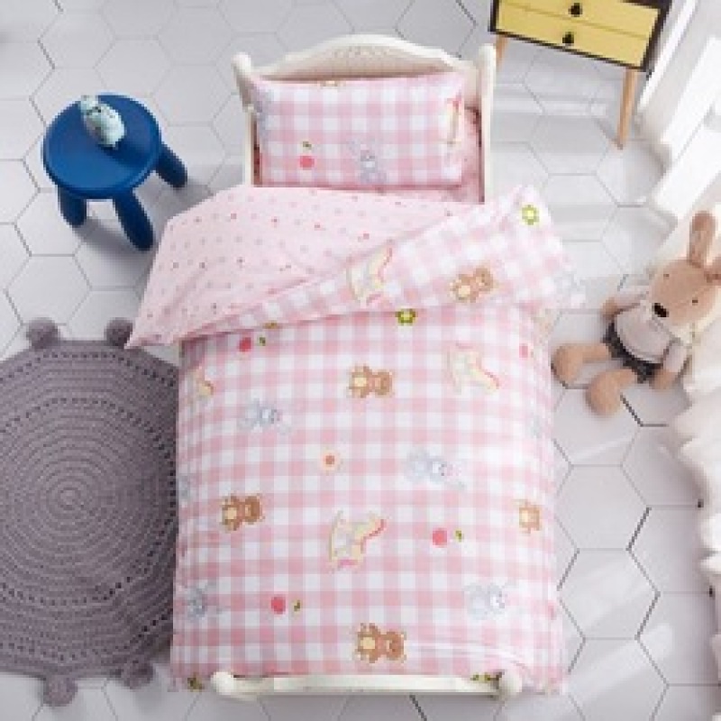 Nursery 4 Piece Suit Bedding Set Baby Bedsheet, 100% Cotton Reactive Printingbedding Sets/