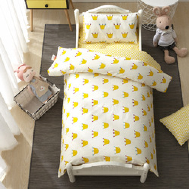 Nursery 4 Piece Suit Bedding Set Baby Bedsheet, 100% Cotton Reactive Printingbedding Sets/