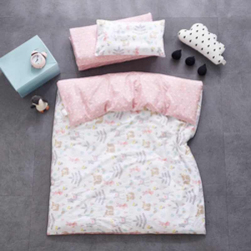 Nursery 4 Piece Suit Bedding Set Baby Bedsheet, 100% Cotton Reactive Printingbedding Sets/