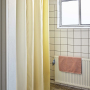 waterproof polyester bathroom curtain 3 solid color splicing shower curtain