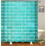 Wholesale special price custom 3d printed Christmas bathroom elegant shower curtain polyester and mat sett/