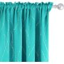 new Nordic simple bronzing curtains dark green blackout curtains,Thermal insulation shading bronzing printing curtains/