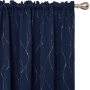 new Nordic simple bronzing curtains dark green blackout curtains,Thermal insulation shading bronzing printing curtains/