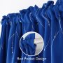 new Nordic simple bronzing curtains dark green blackout curtains,Thermal insulation shading bronzing printing curtains/