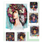 Waterproof 3D Shower Curtain, Black Woman Shower Curtains For Bathroom/