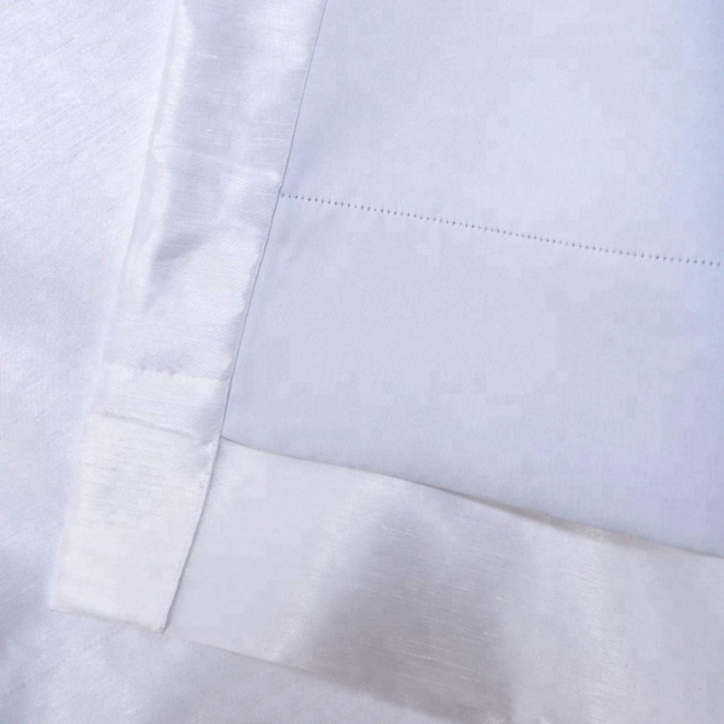 100% polyester white blackout faux silk ice children curtains