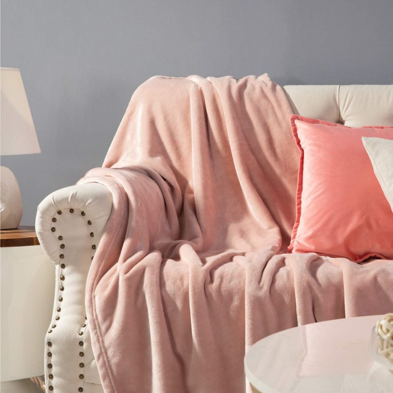 High-end supply Super Soft Coral Fleece Blanket Flannel for Sofa Blankets Fall Winter Sheet Cozy#