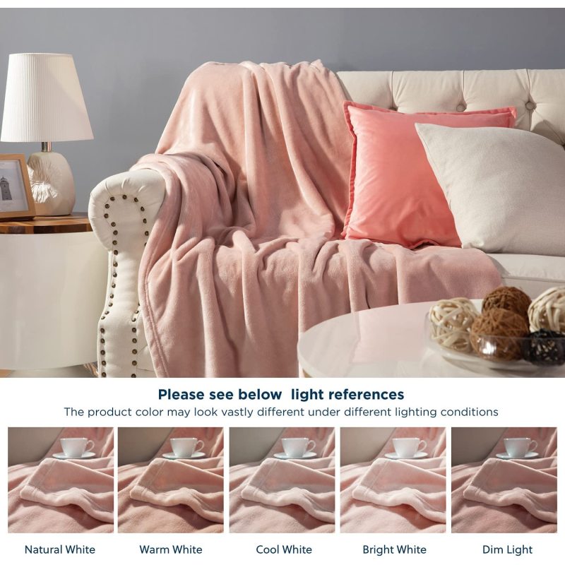 High-end supply Super Soft Coral Fleece Blanket Flannel for Sofa Blankets Fall Winter Sheet Cozy#