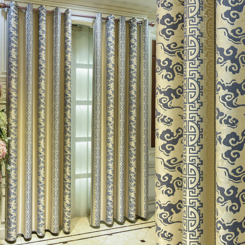 Modern soundproof fancy Blackout Window Curtain And Drapes Patterns