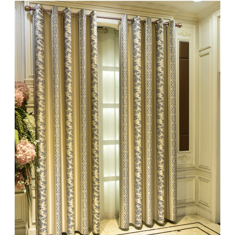 Modern soundproof fancy Blackout Window Curtain And Drapes Patterns