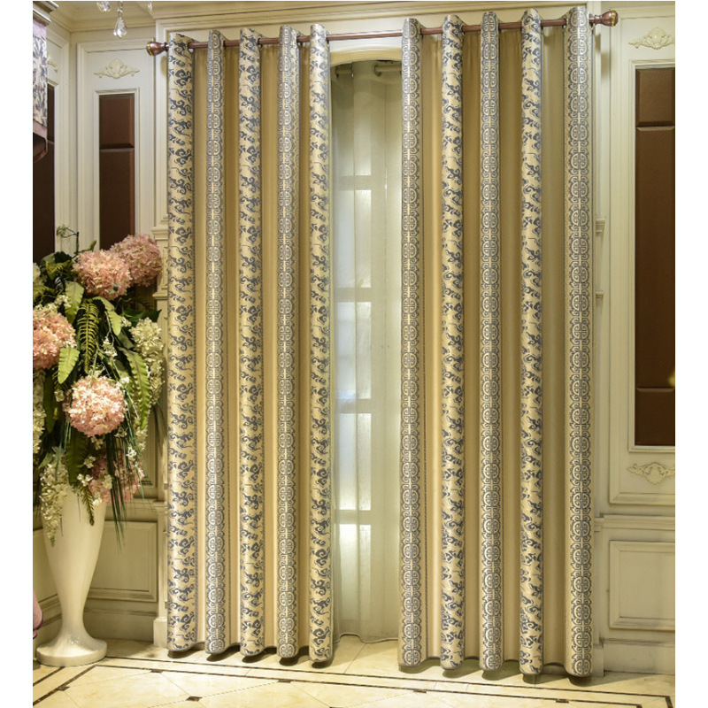 Modern soundproof fancy Blackout Window Curtain And Drapes Patterns