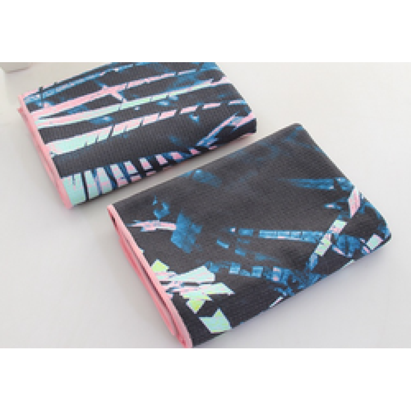 Custom Waffle Microfiber Beach Towel, OEM Soft Printing Beach Towel #