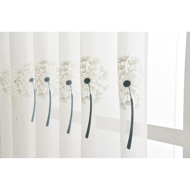 Living Room Used  Lace Embroidery Curtains,Super Soft Sheer  Curtains Embroidery/