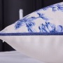 Chinese Style Custom Table Runner Cushion Cover, Polyester Cotton Blue And White Porcelain Cushions And Bed Runners/