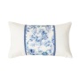 Chinese Style Custom Table Runner Cushion Cover, Polyester Cotton Blue And White Porcelain Cushions And Bed Runners/