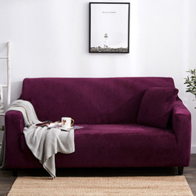 New Products Elastic Slip Sofa Cover, New Products Velvet Cover L Shape Sofa/
