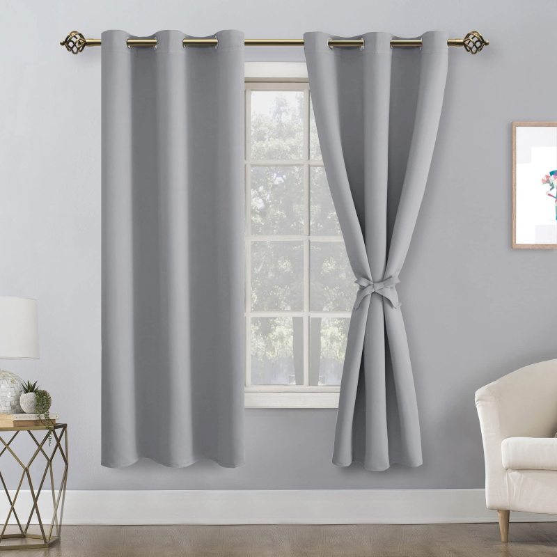 Popularity polyester curtain fabric linen blackout fresh blackout curtains silver/orange/pink plain blackout curtain 750 meter
