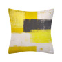 Modern abstract classical geometric mosaic blurred colors short plush Cushion Cover for office sofa pillow cover
