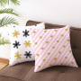 Nordic Style Gold Geometric Print Cushion Cover, Custom Sofa Square Cushion Cover /