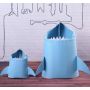 Amazon Cartoon shark felt 41*35*58CM Laundry basket sundry storage bag 490g basket Desktop bucket