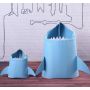 Amazon Cartoon shark felt 41*35*58CM Laundry basket sundry storage bag 490g basket Desktop bucket