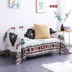 Tribal Blankets Indian Outdoor Rugs Camping Picnic Blanket Boho Decorative Bed Blankets Plaid Sofa Mats Travel Rug Tassels Linen
