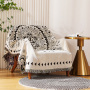Tribal Blankets Indian Outdoor Rugs Camping Picnic Blanket Boho Decorative Bed Blankets Plaid Sofa Mats Travel Rug Tassels Linen