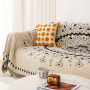 Tribal Blankets Indian Outdoor Rugs Camping Picnic Blanket Boho Decorative Bed Blankets Plaid Sofa Mats Travel Rug Tassels Linen