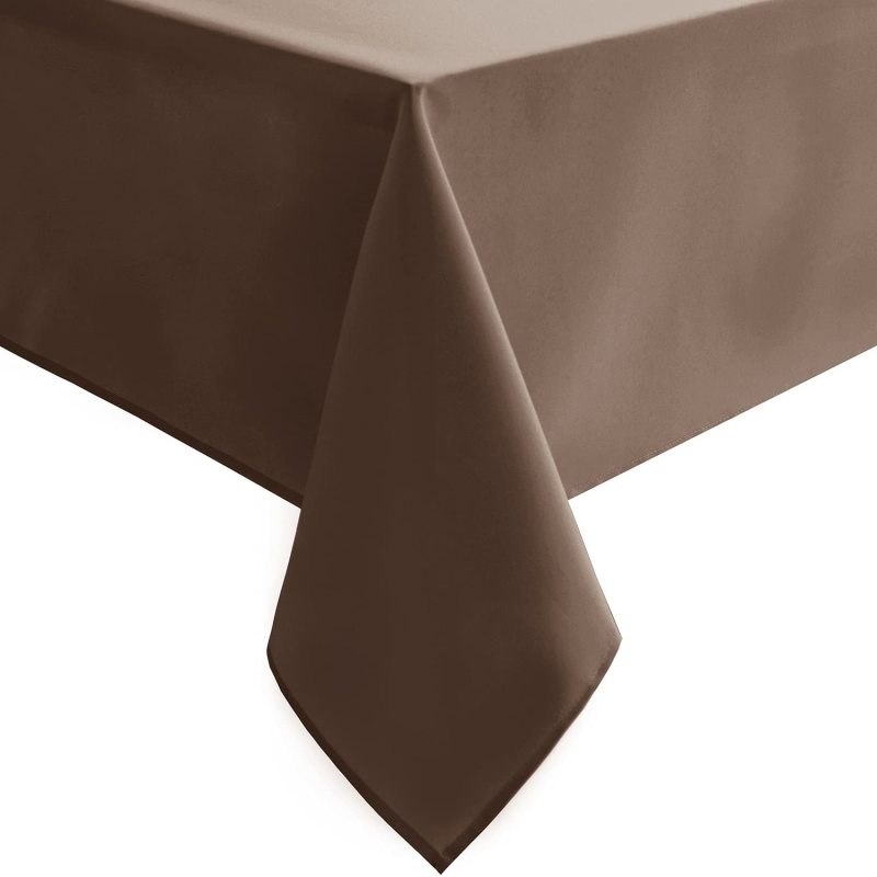 Fast Delivery cheap square waterproof polyester tablecloths for dining room
