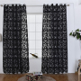 Europa Jacquard Curtain Panel, Made In China Sheer Curtains Black Curtain Cloth/