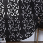 Europa Jacquard Curtain Panel, Made In China Sheer Curtains Black Curtain Cloth/