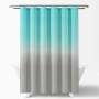 Ensembles de salle de bain en promotion sur Amazon&nbsp;: rideau de douche imprimé personnalisé, rideau de douche imprimé dégradé de couleur unie/