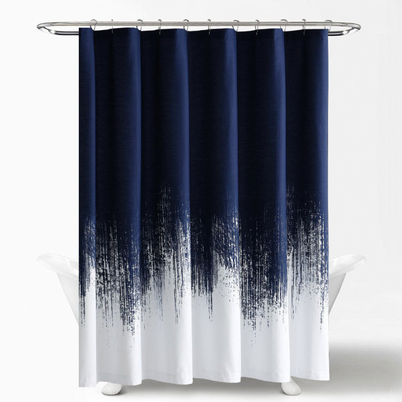 Ensembles de salle de bain en promotion sur Amazon&nbsp;: rideau de douche imprimé personnalisé, rideau de douche imprimé dégradé de couleur unie/