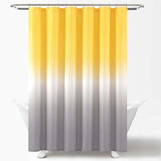 Amazon Hot Sale Bathroom Sets Custom Printed Shower Curtain,Plain Color Gradient Home Printed Shower Curtain/