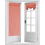 Dark solid color Windows, short, perforated, adjustable Roman shutters, opaque rooms and kitchens&