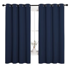 100% blackout solid thermal insulated curtains s blue scenery background blackout curtain blackout Curtains & Drapes