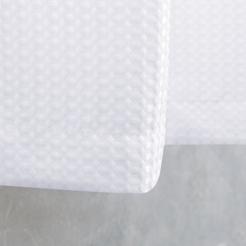 Waffle Woven Textured Short Window Curtain for Bathroom,Waterproof Half Window Kitchen Cafe Curtains