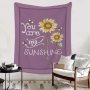 Amazon hot selling custom sunflower flower print fleece plush blanket,Comfortable sofa covered with blanket/