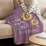 Amazon hot selling custom sunflower flower print fleece plush blanket,Comfortable sofa covered with blanket/
