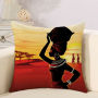 Black Magic Women Print Throw Pillow Cases Waist Cushion Covers Home Decor,Polyester Cushion Covers/