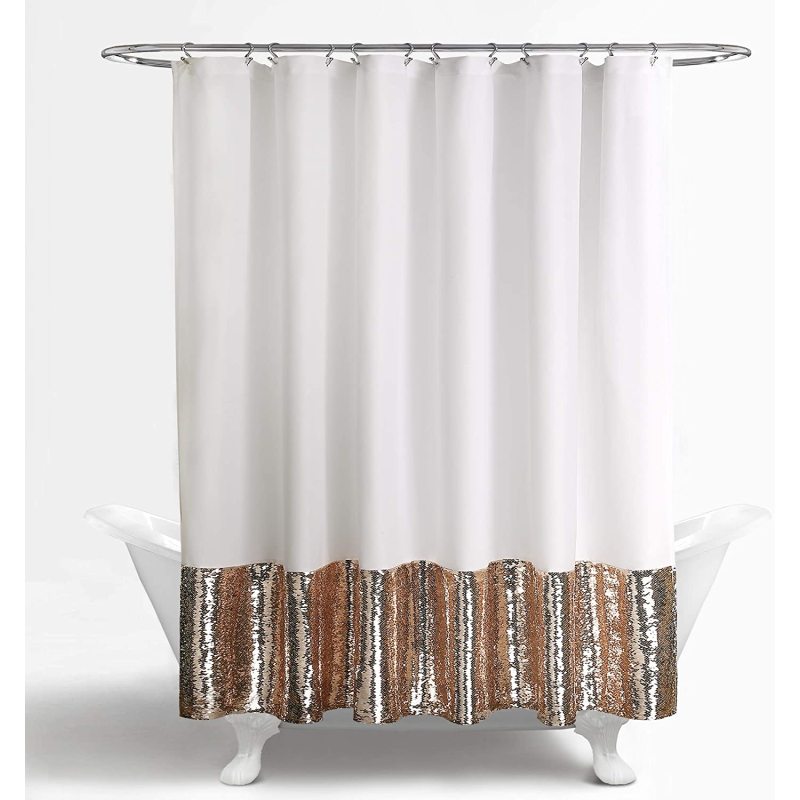 Luxurious decorative Mermaid Sequin shower curtain,Western Shower Curtain Bathroom Sets