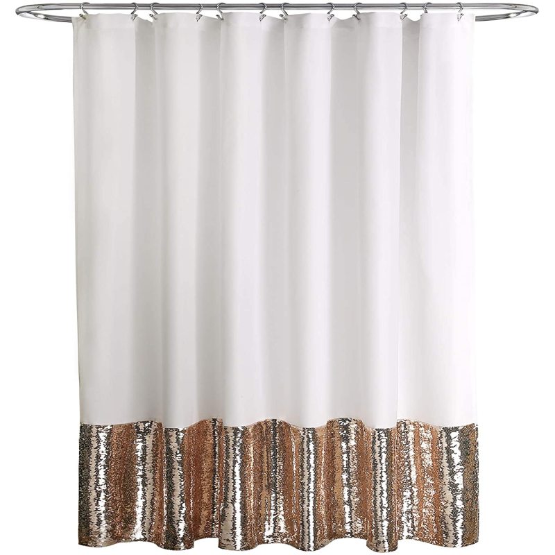 Luxurious decorative Mermaid Sequin shower curtain,Western Shower Curtain Bathroom Sets