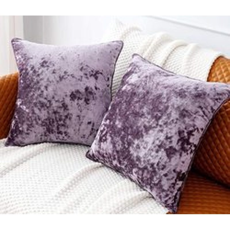 Velvet Plain Cushion Cover For Living Room, Large Decoration Seating Cushions/