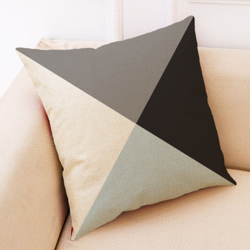 Car Sofa Pillow Cushion Geometric Pattern, Explosion Models Warm Geometric Home Cotton Pillow /