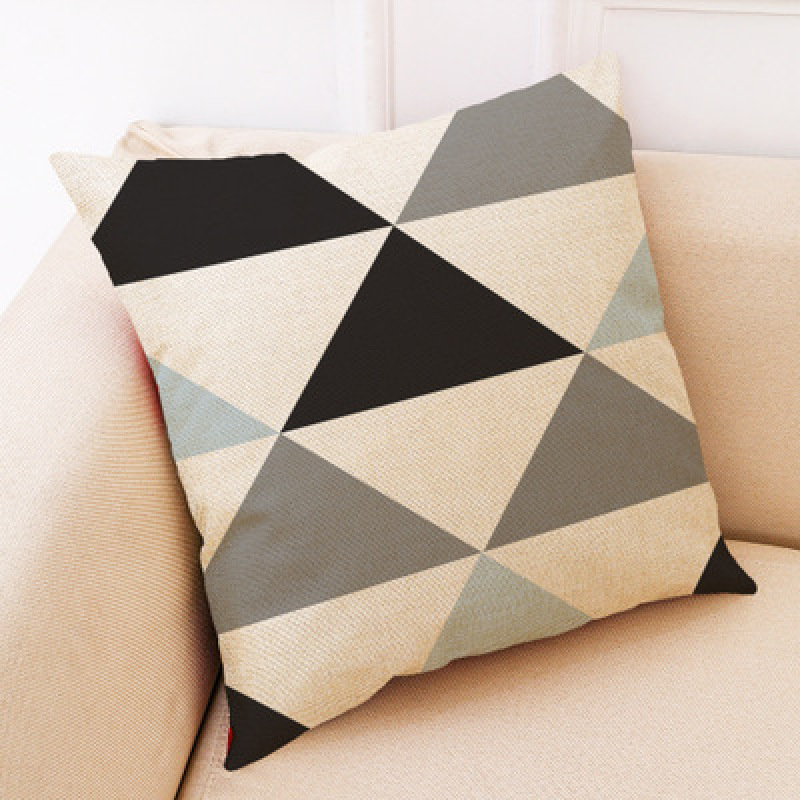 Car Sofa Pillow Cushion Geometric Pattern, Explosion Models Warm Geometric Home Cotton Pillow /