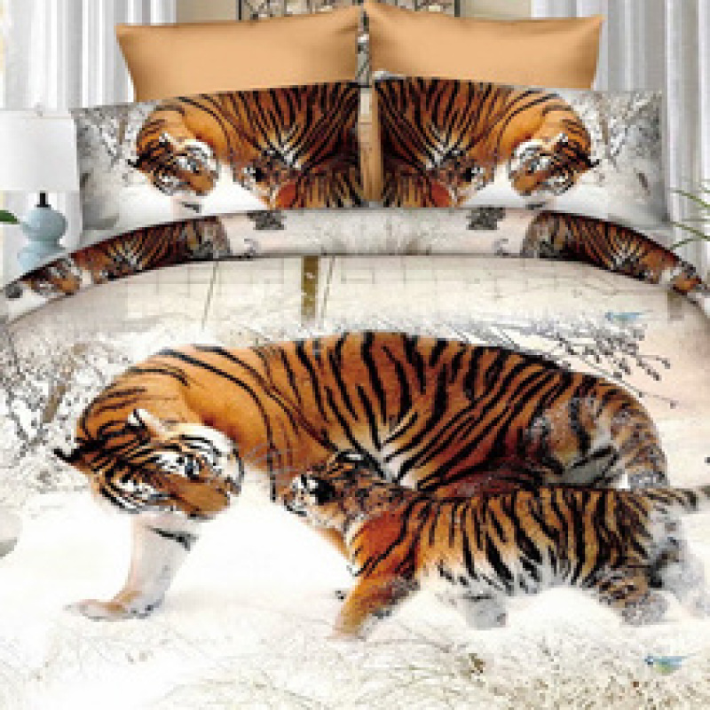 Stock Cotton Bedding Sheet Set, Flower And Butterfly Bedding Set/