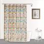 Floral Design Shower Curtain Waffle, Printing Waterproof  Shower Curtain Waffle/