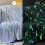Magic Glow In The Dark Blanket Christmas Birthday Gift Home Textile Finished Star Moon Luminous Super Soft Fuzzy Fluffy Plush