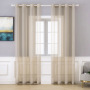Wholesale Solid Cream Color Tulle Modern Living Room Sheer Curtains, Latest Bedroom Kitchen Window Sheer Curtains/